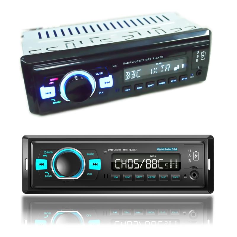 1-Din Car DAB Radio Player Stereo System FM Receiver, Support Bluetooth & U Disk & MP3 & TF Card  |  Car MP4 MP5 Players Car Electronics Car MP4 MP5 Players