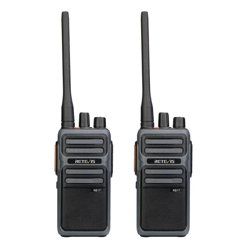 1 Pair RETEVIS RB617 PMR446 16CHS License-free Two Way Radio Handheld Walkie Talkie (Black)  |  Walkie Talkies Security & Surveillance Walkie Talkies