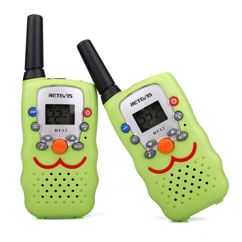 1 Pair RETEVIS RT32 0.5W US Frequency 462.550-467.7125MHz 22CH Handheld Children Walkie Talkie(Green)  |  Kid Walkie Talkies Kid Walkie Talkies Kid Walkie Talkies