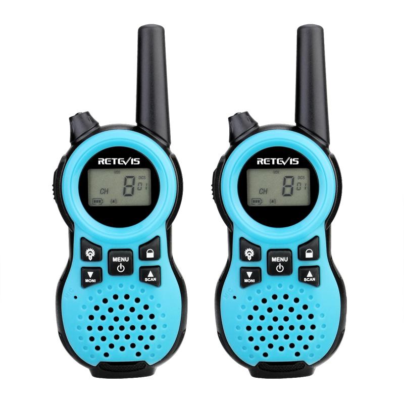 1 Pair RETEVIS RT638 EU Frequency PMR446 16CHS License-free Children Handheld Walkie Talkie(Blue) – RT638 (Blue)  |  Kid Walkie Talkies Kid Walkie Talkies Kid Walkie Talkies