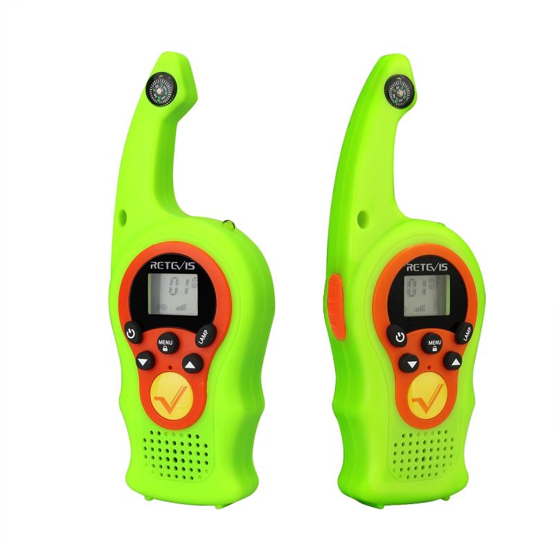 1 Pair RETEVIS RT75 0.5W US Frequency 22CHS FRS License-free Children Handheld Walkie Talkie(Green)  |  Kid Walkie Talkies Kid Walkie Talkies Kid Walkie Talkies