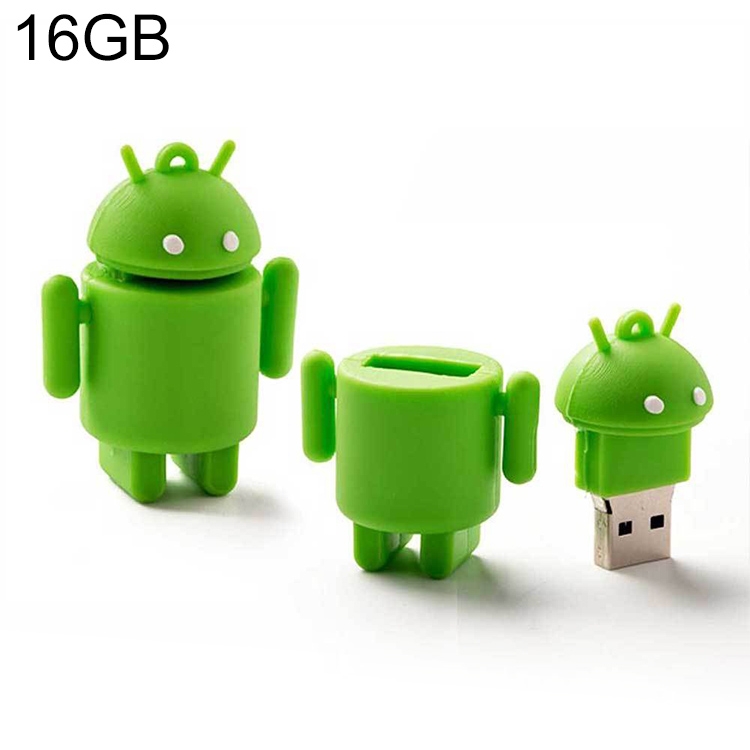 16GB Android Robot Style USB Flash Disk (Green)  |  USB Flash Memory Computer Accessories USB Flash Memory