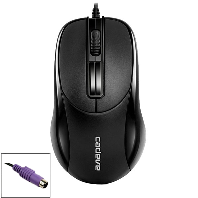 2 PCS Cadeva 006 3 Keys Wired Mouse Household Computer Mouse (PS/2 Interface)  |  Wired Mice Computer Accessories Wired Mice