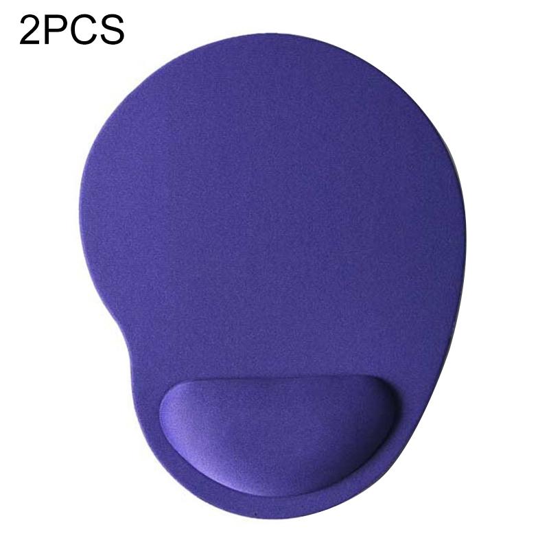 2 PCS Cloth Gel Wrist Rest Mouse Pad (Purple)  |  Mouse Pads Computer Accessories Mouse Pads