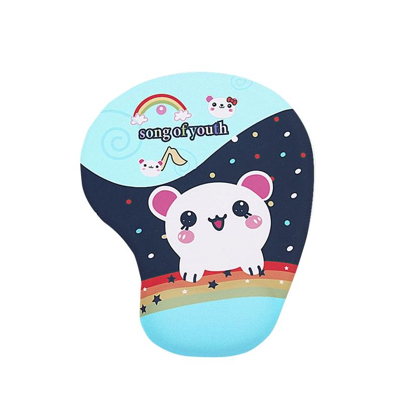 2 PCS Silicone Comfortable Padded Non-Slip Hand Rest Wristband Mouse Pad, Colour: Rainbow Mouse  |  Mouse Pads Computer Accessories Mouse Pads