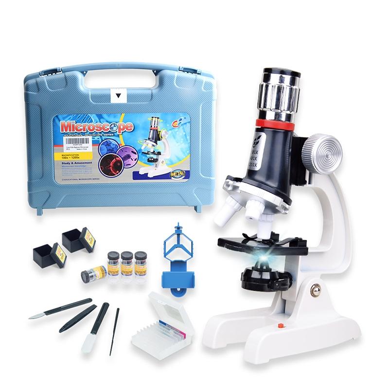 2171 Child STEM Science And Education Puzzle 1200 Ballic Biomedi Toy Student Experimental Equipment (Alloy microscope)  |  USB Microscopes Computer Accessories USB Microscopes