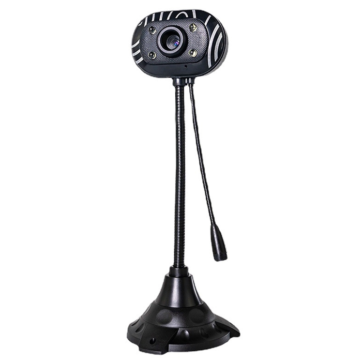 5.0 Mega Pixels USB 2.0 Driverless PC Camera / Webcam with MIC and 4 LED Lights, Cable Length: 1.1m  |  Webcams Computer Accessories Webcams