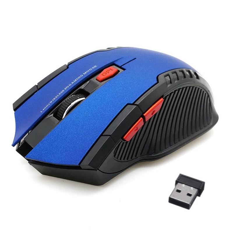 6-keys 2.4G 1600DPI Three-speed Adjustable Wireless Office Mouse (Blue)  |  Wireless Mice Computer Accessories Wireless Mice