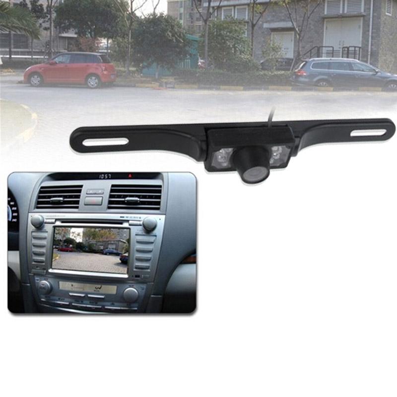 6 LED IR Infrared Waterproof Night Vision Wireless License Plate Frame Astern Backsight Rear View Camera, Support Installed in Car DVD Navigator Wide Viewing Angle: 140 degree (WD001) (Black)  |  Rear View Cameras Car Electronics Rear View Cameras