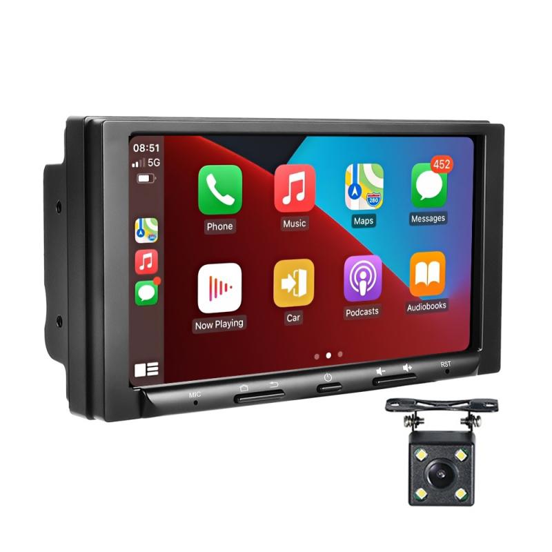 7 inch Carplay GPS Navigation Reverse Integrated Machine, Style: Standard+4 Light Camera (1+16G)  |  Car MP4 MP5 Players Car Electronics Car MP4 MP5 Players