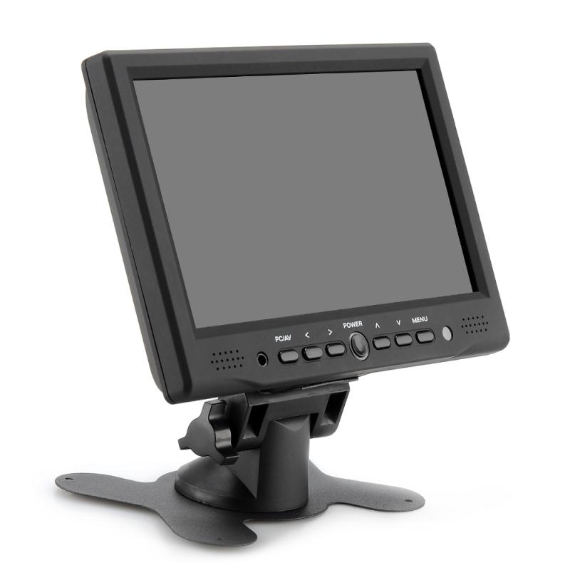 7 Inch TFT LCD Car Monitor with Remote Control (800×480, HDMI/AV/VGA Video In, Rotate Stand)  |  Car Monitors Car Electronics Car Monitors