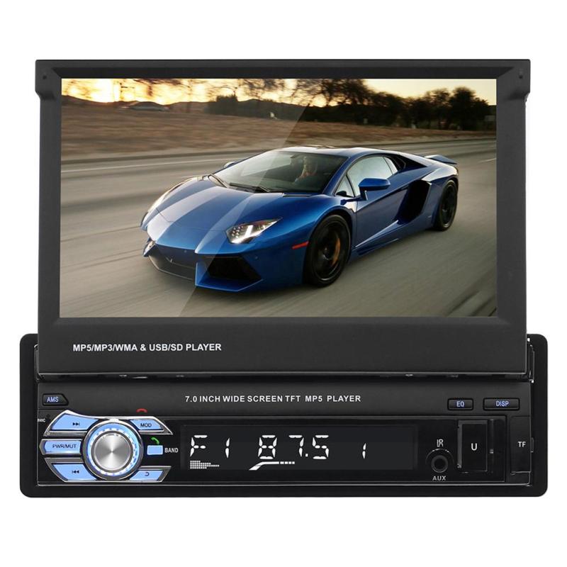 7 Inch Touchscreen Bluetooth Car Audio Video Multimedia MP5 Player with Rearview Camera and FM Radio CarPlay MirrorLink  |  Car DVD Players Car DVD Players Car DVD Players