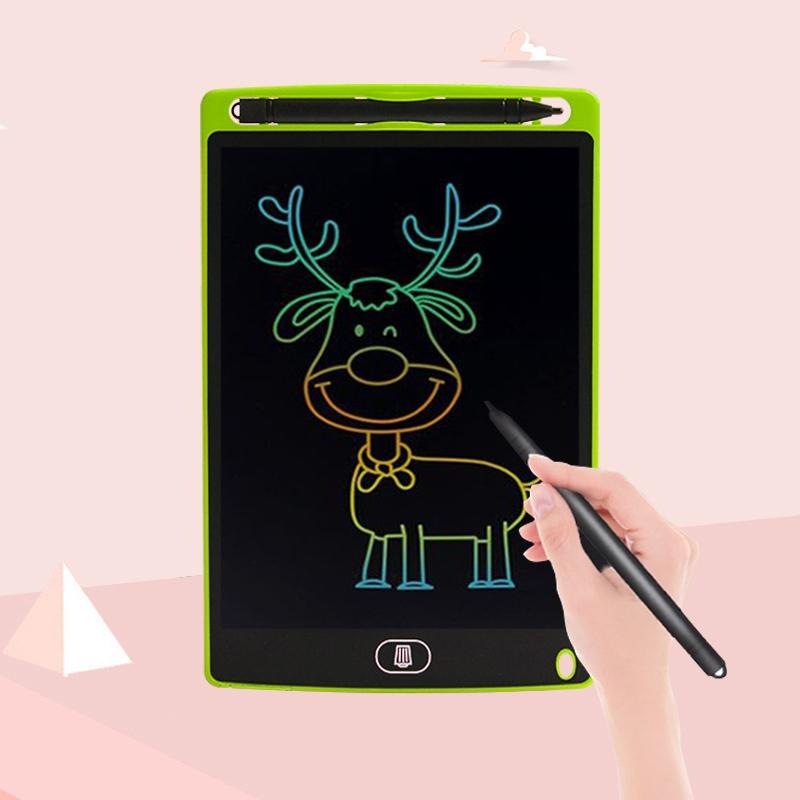 8.5 inch LCD Handwriting Board Children Drawing Graffiti Handwriting Board, Style: Colorful, Frame Color: Green – Colorful Green  |  Digital Drawing Tablets Computer Accessories Digital Drawing Tablets