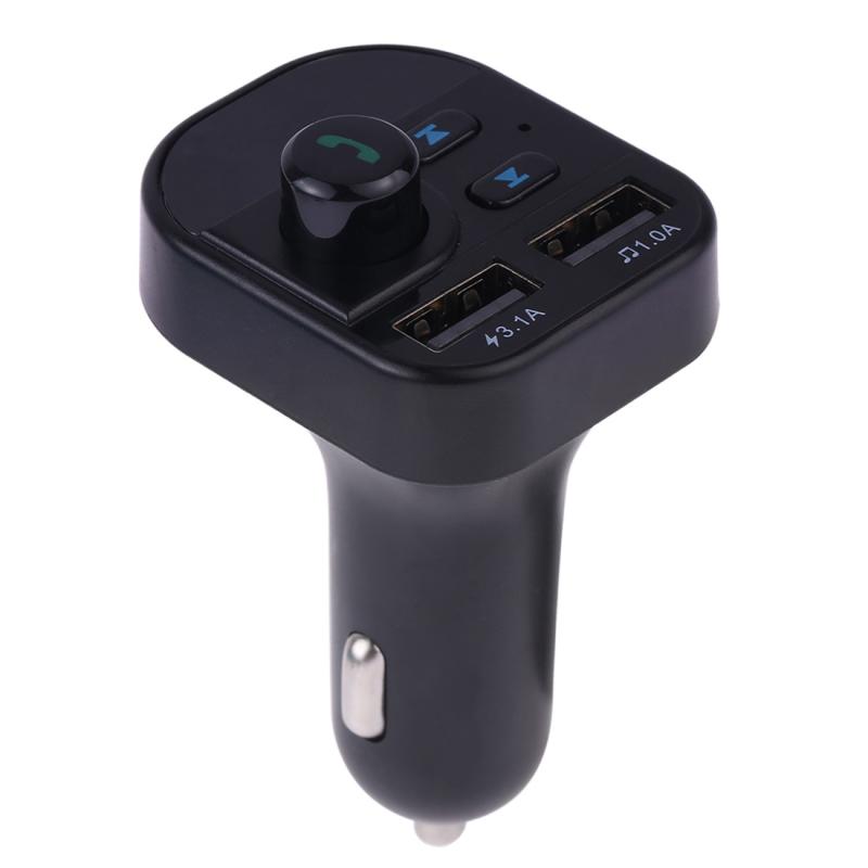 805E Dual USB Charging Bluetooth FM Transmitter MP3 Music Player Car Kit, Support Hands-Free Call & Read TF Card / U Disk Music (Black)  |  Bluetooth Car Kits Bluetooth Car Kits Bluetooth Car Kits