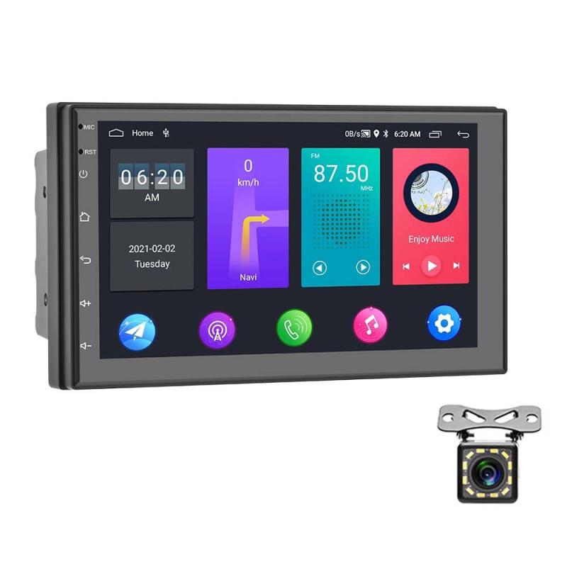 A2797 7 Inch Android WiFi 2+32G Central Control Large Screen Universal Car Navigation Reversing Video Player, Style: Standard+12Lights Camera  |  Car MP4 MP5 Players Car Electronics Car MP4 MP5 Players