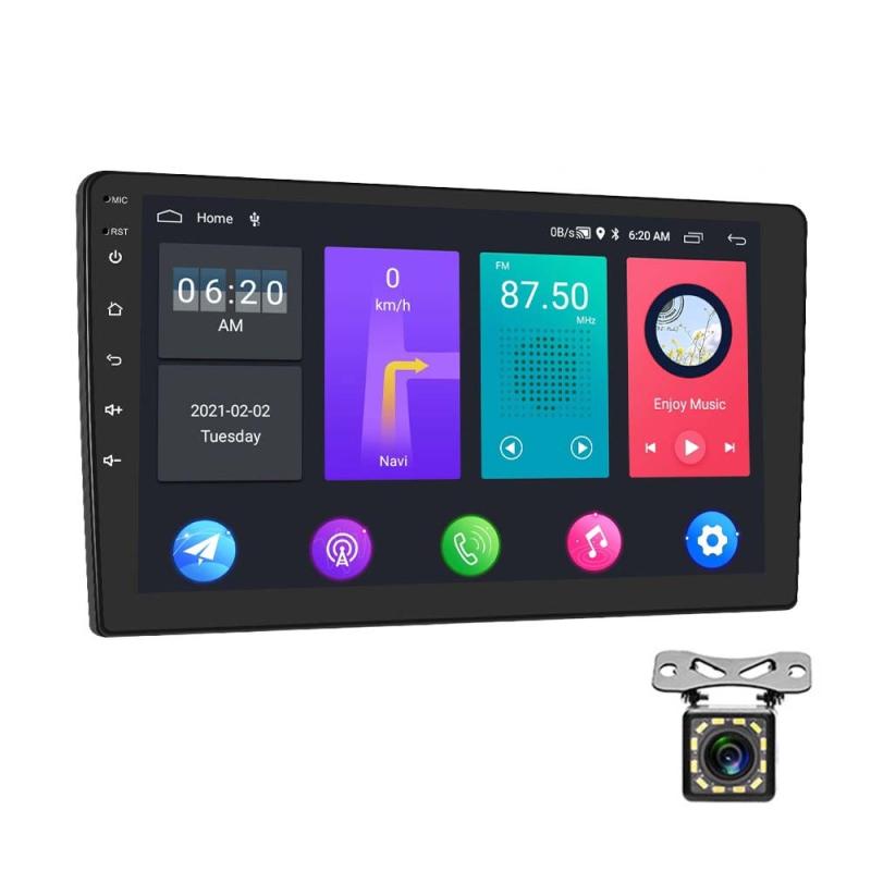 A2799 10 Inch Android WiFi 2+32G Central Control Large screen Universal Car Navigation Reversing Video Player, Style: Standard+12Lights Camera  |  Car MP4 MP5 Players Car Electronics Car MP4 MP5 Players