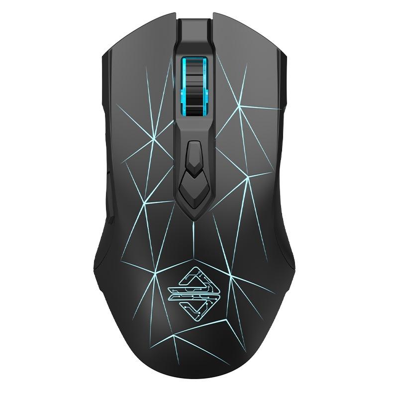 Ajazz AJ52PRO 8 Keys Three-mode Bluetooth/Wireless/Wired RGB Gaming Mouse (AJ52PRO Star Black Edition)  |  Wireless Mice Computer Accessories Wireless Mice