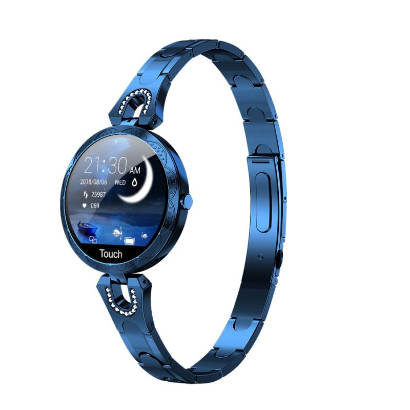 AK15 Fashion Smart Female Bracelet, 1.08 inch Color LCD Screen, IP67 Waterproof, Support Heart Rate Monitoring / Sleep Monitoring / Remote Photography (Blue)  |  Smart Bracelets Smart Bracelets Smart Bracelets