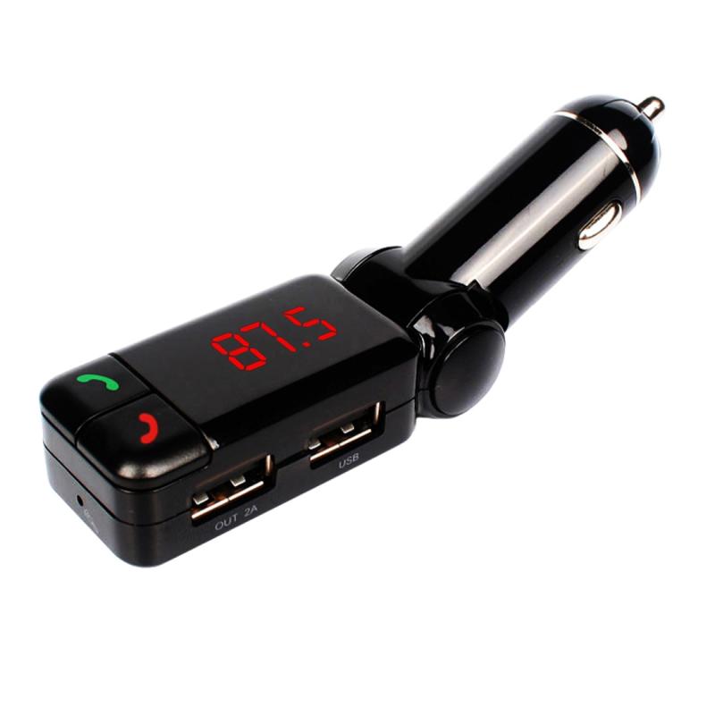 BC-06 Bluetooth Car Kit FM Transmitter Car MP3 Player with LED Display 2 USB Charger & Handsfree Function (Black) – BC06  |  Bluetooth Car Kits Bluetooth Car Kits Bluetooth Car Kits