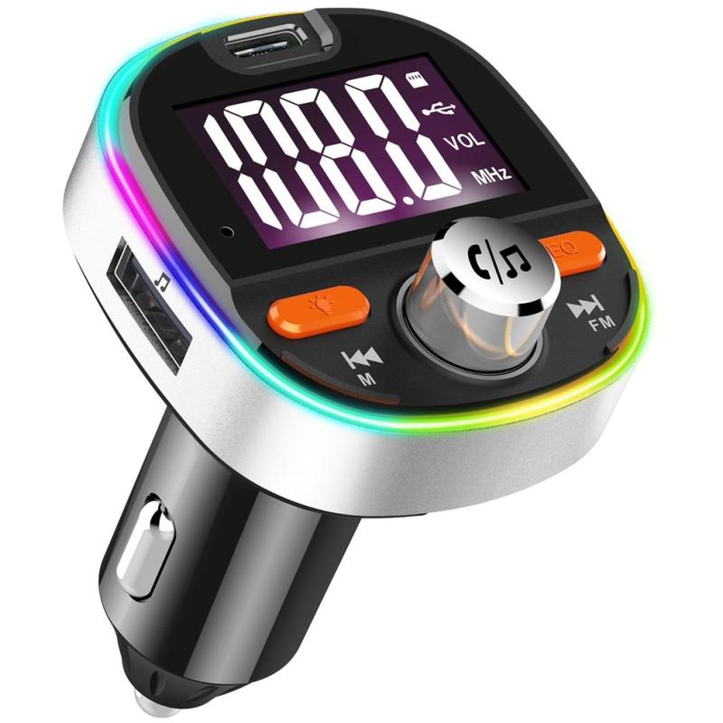 BC53 Wireless Car MP3 Player 5.0 FM Transmitter Colored Ambient Lights Hands-free Car Charger  |  Bluetooth Car Kits Bluetooth Car Kits Bluetooth Car Kits