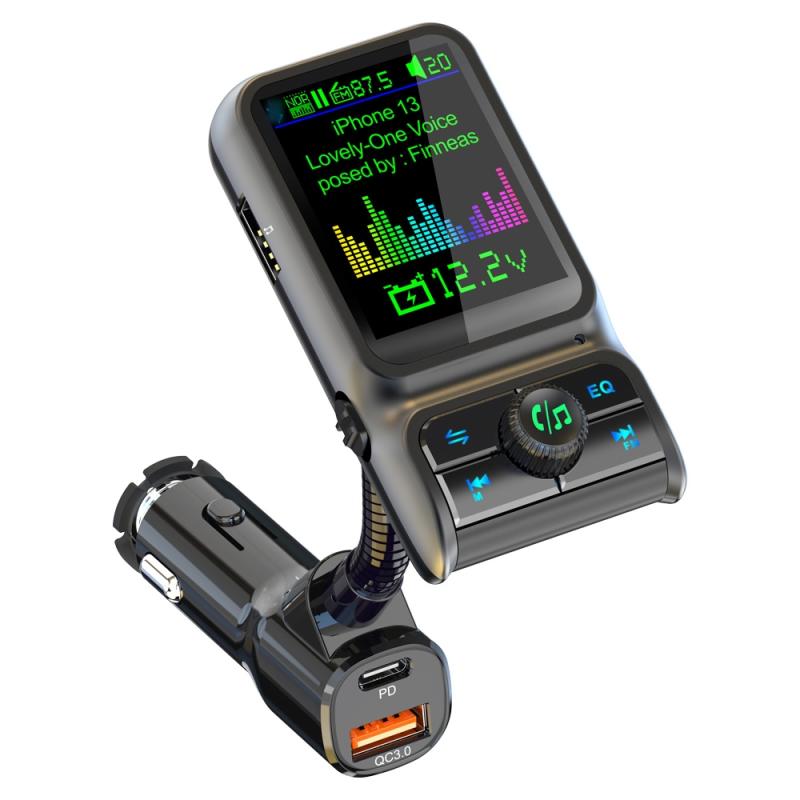 BC85 Colorful Screen Car Bluetooth 5.0 FM Transmitter MP3 Player  |  Bluetooth Car Kits Bluetooth Car Kits Bluetooth Car Kits