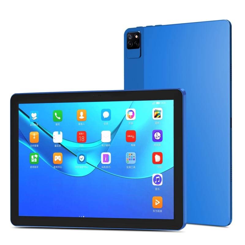 BDF P40 4G LTE Tablet PC 10.1 inch, 8GB+256GB, Android 12 MTK6762 Octa Core with Leather Case, Support Dual SIM, EU Plug (Blue)  |  Android Tablets Android Tablets Android Tablets