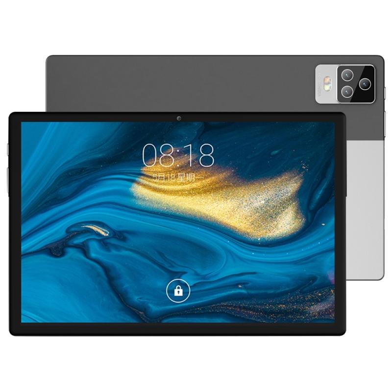 BDF P70 4G LTE Tablet PC 10.1 inch, 8GB+128GB, Android 11 MTK6755 Octa Core with Leather Case, Support Dual SIM, EU Plug (Silver)  |  Android Tablets Android Tablets Android Tablets