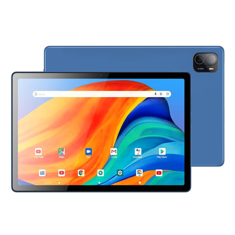 BDF P90 4G LTE Tablet PC 10.1 inch, 8GB+128GB, Android 11 MTK6755 Octa Core with Leather Case, Support Dual SIM, EU Plug (Blue)  |  Android Tablets Android Tablets Android Tablets