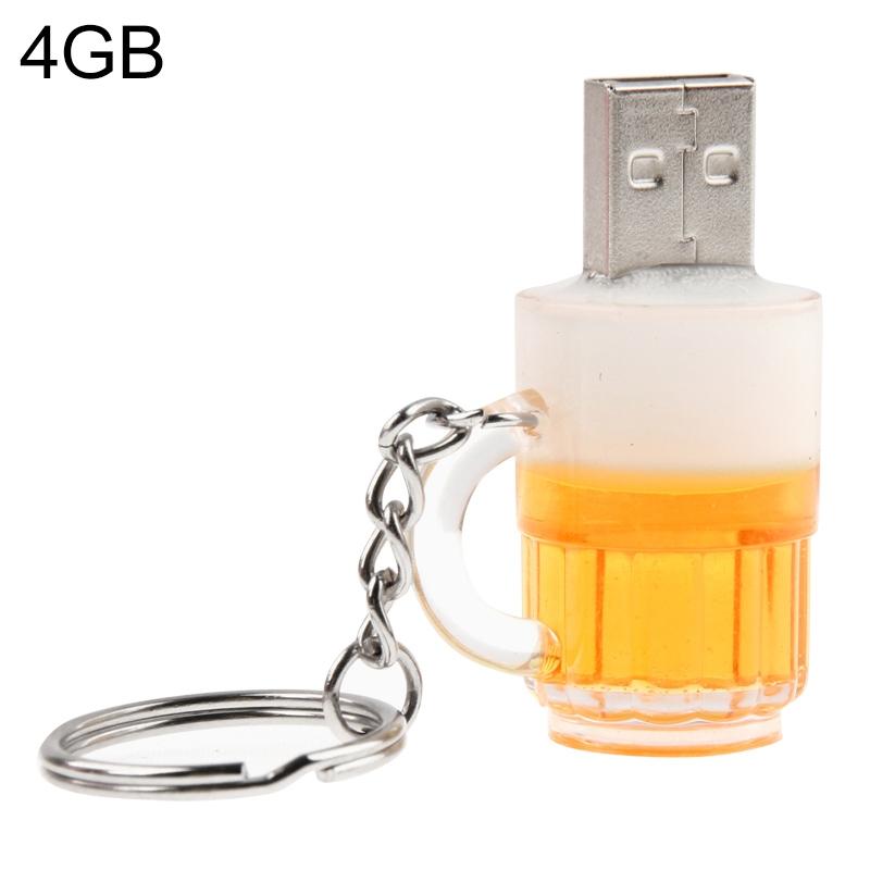 Beer Keychain Style USB Flash Disk with 4GB Memory  |  USB Flash Memory Computer Accessories USB Flash Memory