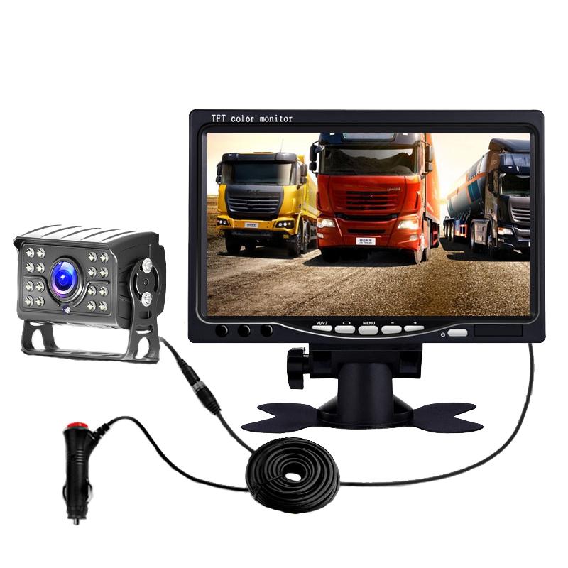 Big Truck 7 Inch Display Night Vision Camera Reversing Monitoring System Car HD Inverted Video, Resolution: 1024 x 600  |  Rear View Cameras Car Electronics Rear View Cameras