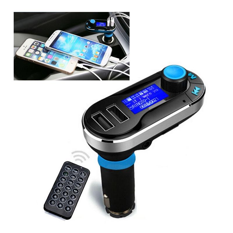 Bluetooth Tacking Handsfree Car Kit FM Transmitter with Remote Control, 2.1A Dual Car Charger  |  Bluetooth Car Kits Bluetooth Car Kits Bluetooth Car Kits