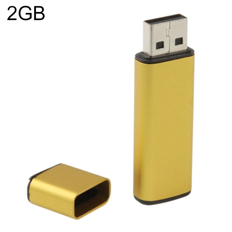 Business Series USB 2.0 Flash Disk, Golden (2GB)  |  USB Flash Memory Computer Accessories USB Flash Memory