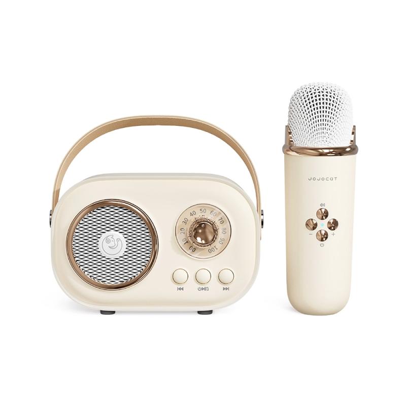 C20 Plus Multifunctional Karaoke Bluetooth Speaker With Microphone (Beige)  |  Microphones Computer Accessories Microphones