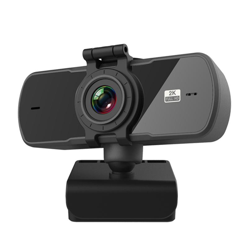 C5 4 Million Pixel Auto Focus 2K Full HD Webcam 360 Rotation USB Driver-free Live Broadcast WebCamera with Mic  |  Webcams Computer Accessories Webcams