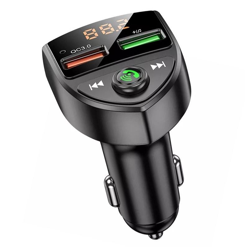 C8 Car U Disk Bluetooth Player Fm Transmitter QC3.0 Dual USB Ports Fast Charging – C8 QC3.0  |  Bluetooth Car Kits Bluetooth Car Kits Bluetooth Car Kits