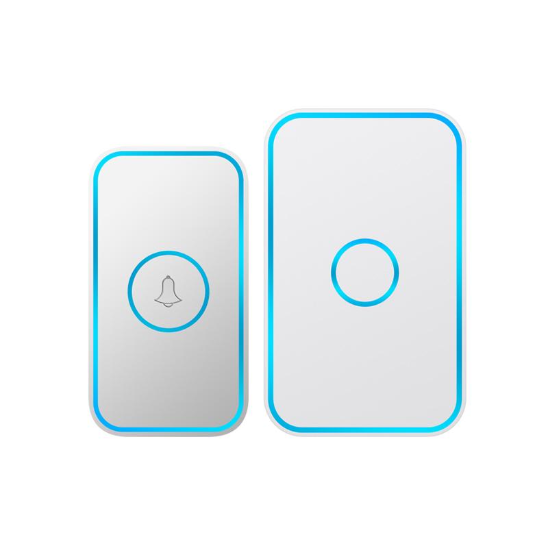 CACAZI A78 Long-Distance Wireless Doorbell Intelligent Remote Control Electronic Doorbell (Bright White)  |  Wireless Doorbell Security & Surveillance Wireless Doorbell