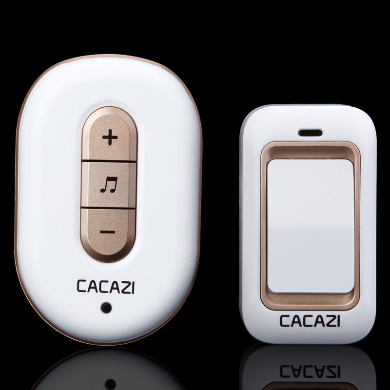 CACAZI Home Wireless Digital Music Doorbell – Champagne Gold  |  Wireless Doorbell Security & Surveillance Wireless Doorbell