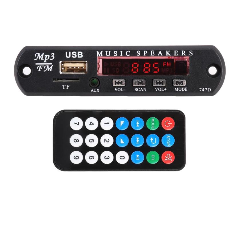 Car 12V Audio MP3 Player Decoder Board FM Radio TF USB 3.5 mm AUX, with Bluetooth and Recording  |  Car MP4 MP5 Players Car Electronics Car MP4 MP5 Players