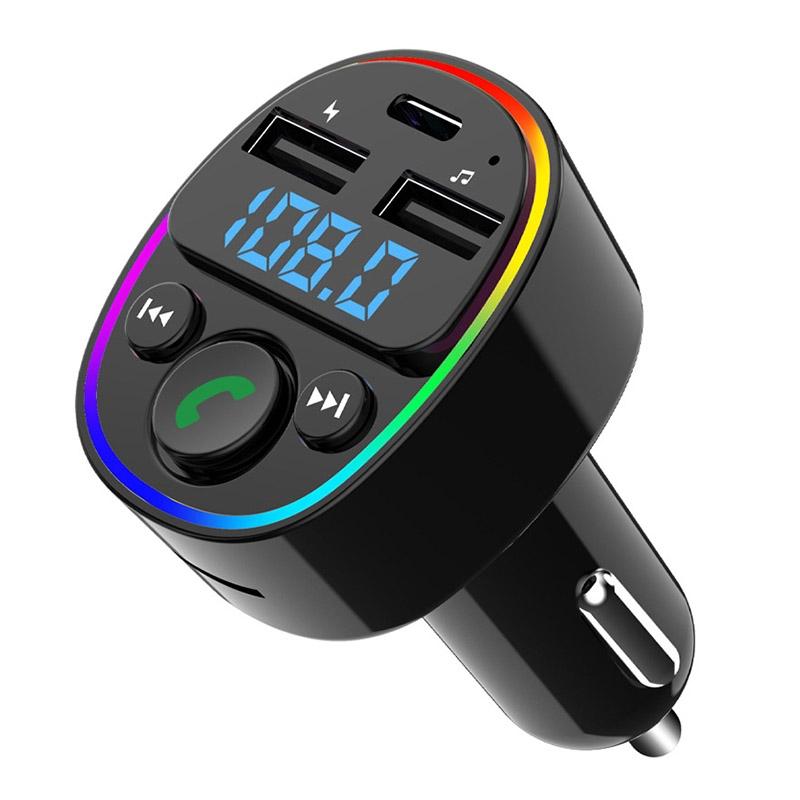 Car Bluetooth MP3 Player Audio FM Transmitter with Ambient Light  |  Bluetooth Car Kits Bluetooth Car Kits Bluetooth Car Kits