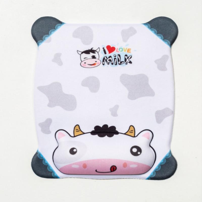 Cartoon Silicone Wristband Mouse Pad (Cow)  |  Mouse Pads Computer Accessories Mouse Pads