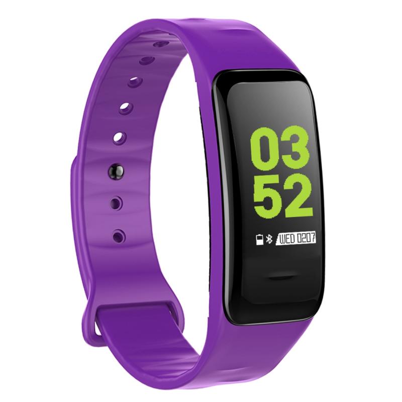 CHIGU C1Plus Fitness Tracker 0.96 inch IPS Screen Smartband Bracelet, IP67 Waterproof, Support Sports Mode / Blood Pressure / Sleep Monitor / Heart Rate Monitor / Fatigue Monitor / Sedentary Reminder (Purple) – C1 Plus Purple  |  Smart Bracelets Smart Bracelets Smart Bracelets