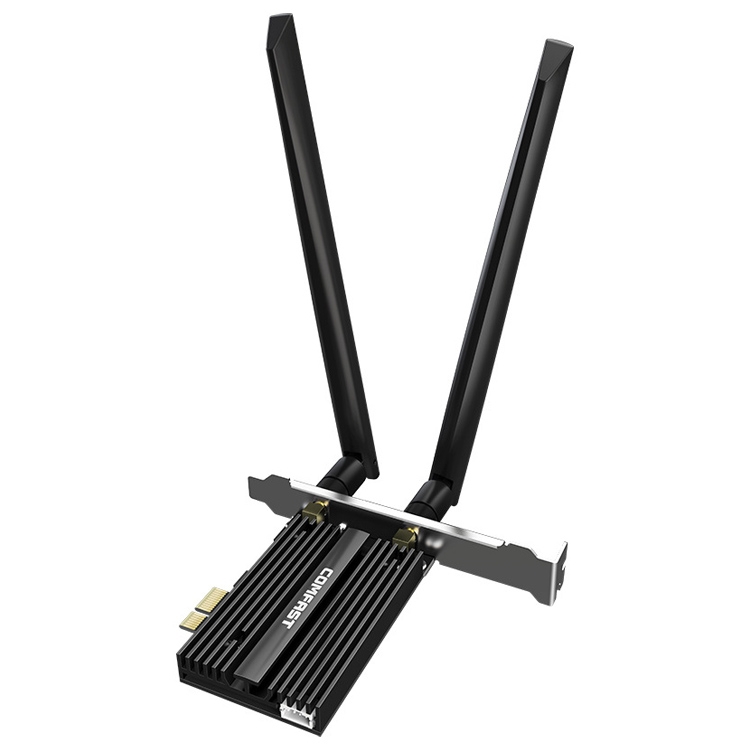 COMFAST CF-AX210 PRO 5374Mbps Tri-band + Bluetooth 5.2 Wireless WiFi6E PCI-E Network Card with Heat Sink  |  USB Network Adapter Computer Accessories USB Network Adapter