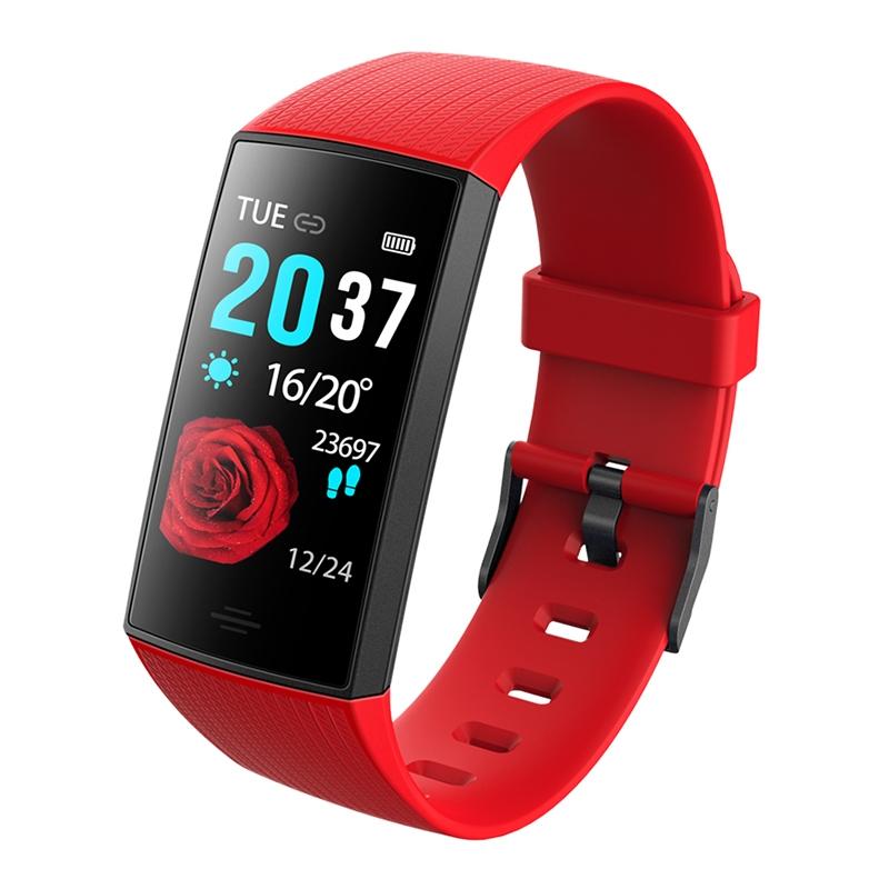 CY11 1.14 inches IPS Color Screen Smart Bracelet IP67 Waterproof, Support Step Counting / Call Reminder / Heart Rate Monitoring / Sleep Monitoring (Red)  |  Smart Bracelets Smart Bracelets Smart Bracelets