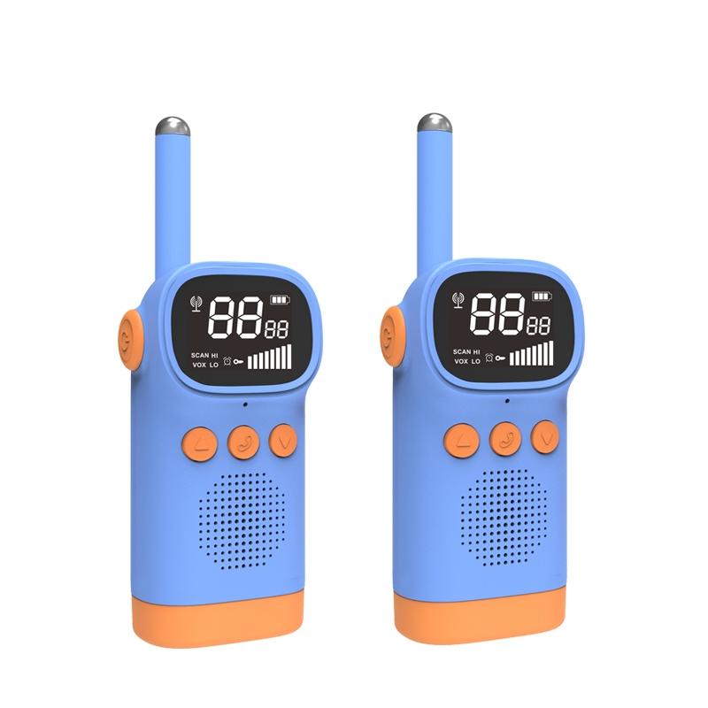 D20 Walkie-Talkie Children Toy Mini Wireless Call Interactive Toy, Colour: Blue + Blue  |  Kid Walkie Talkies Kid Walkie Talkies Kid Walkie Talkies