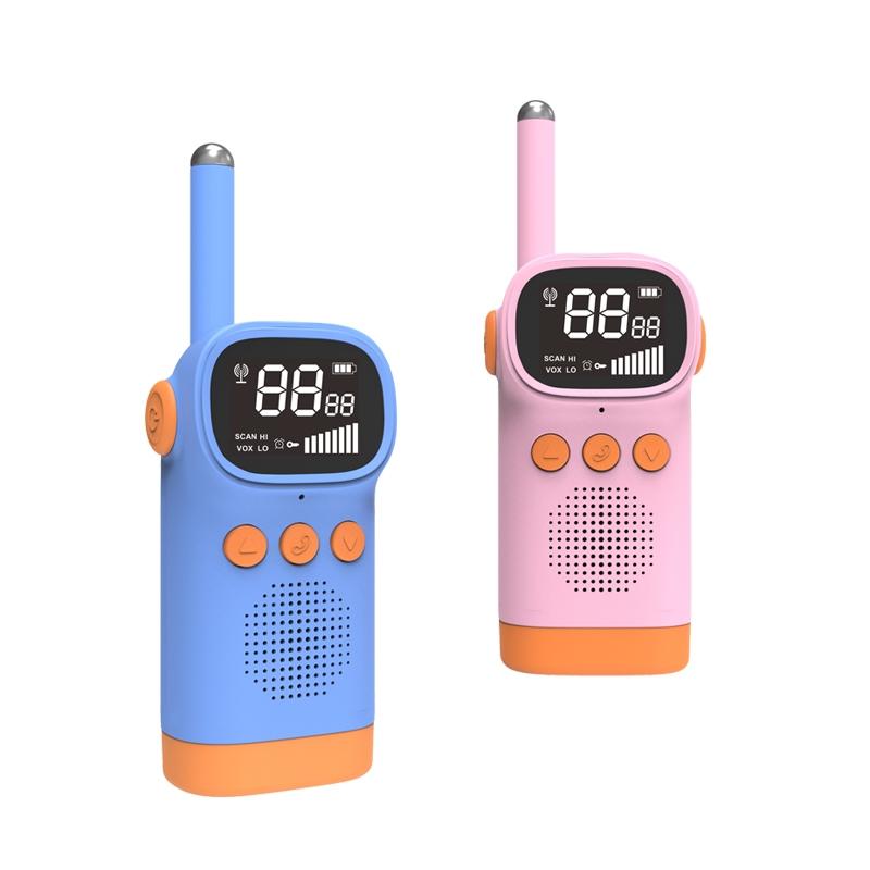 D20 Walkie-Talkie Children Toy Mini Wireless Call Interactive Toy, Colour: Blue + Pink  |  Kid Walkie Talkies Kid Walkie Talkies Kid Walkie Talkies