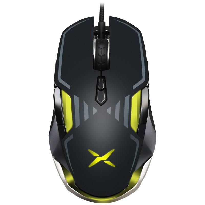 DELUX M628BU 9 Keys Ergonomic Left and Right Hand RGB Breathing Light Wired Mouse (Black)  |  Wired Mice Computer Accessories Wired Mice