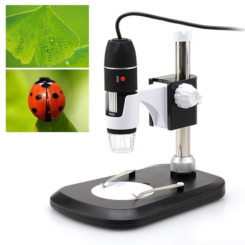 DMS-MDS800 40X-1600X Magnifier 2.0MP Image Sensor USB Digital Microscope with 8 LEDs & Professional Stand  |  USB Microscopes Computer Accessories USB Microscopes