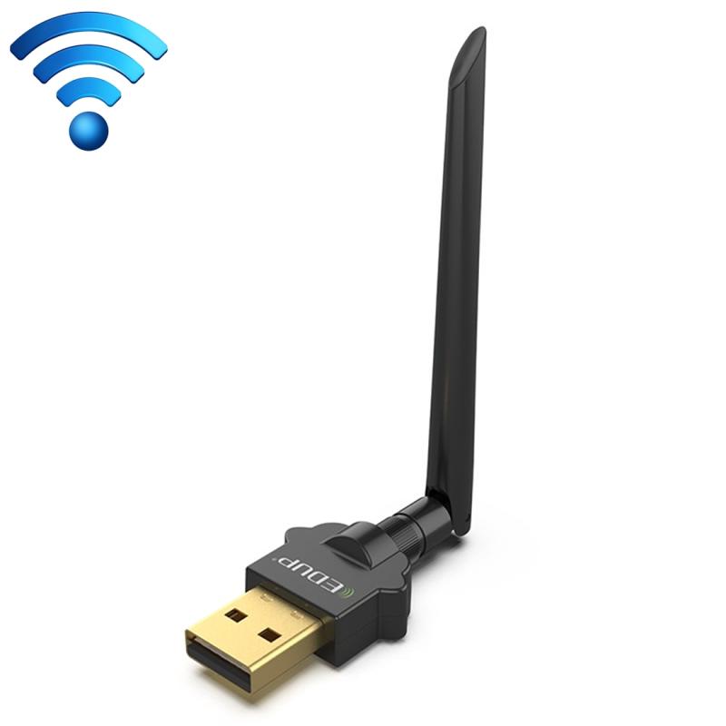 EDUP EP-AC1669 AC1300Mbps 2.4GHz & 5.8GHz Dual Band USB WiFi Adapter External Network Card with 2dbi Antenna  |  USB Network Adapter Computer Accessories USB Network Adapter