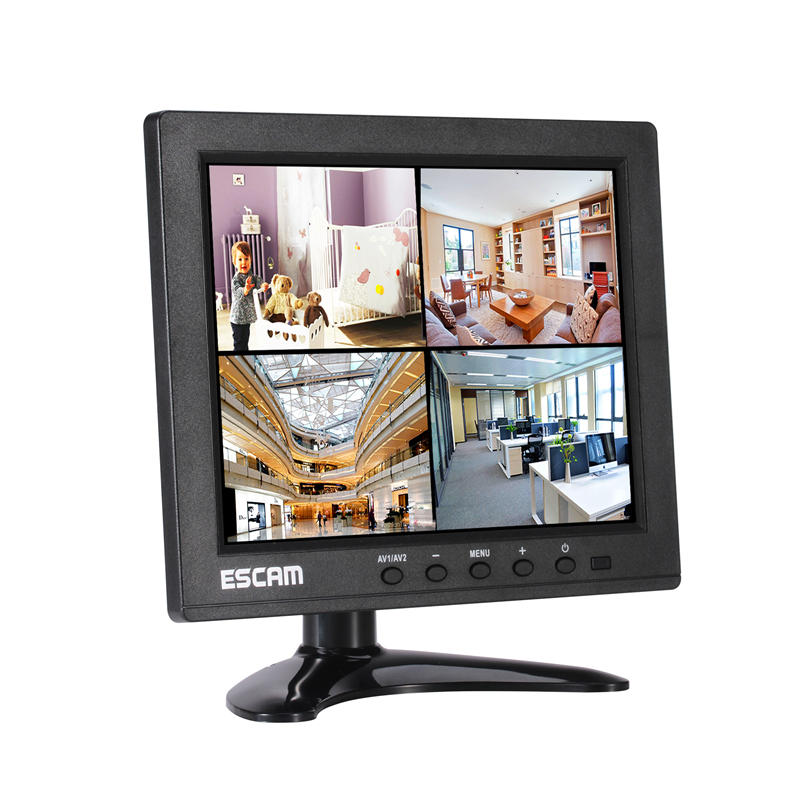 ESCAM T08 8 inch TFT LCD 1024×768 Monitor with VGA HDMI AV BNC USB for PC CCTV Security Camera  |  DVR Systems & Cards DVR Systems & Cards DVR Systems & Cards