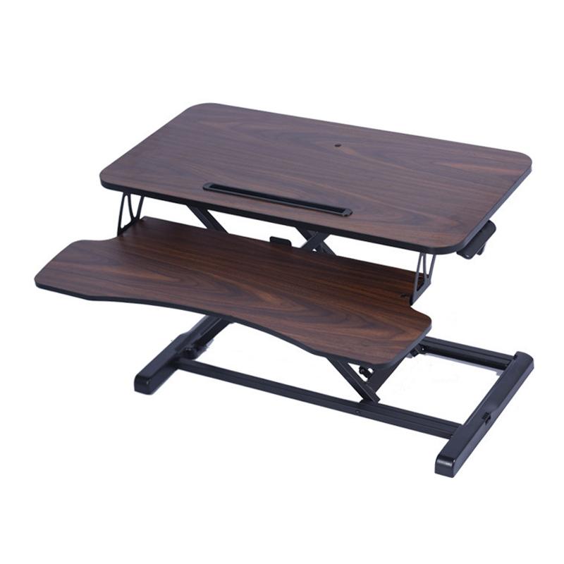 Foldable Standing and Liftable Computer Desk Workbench (Walnut)  |  Laptop Stands Computer Accessories Laptop Stands